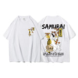 Cat Cartoon Graphic Men Tshirt Casual Baggy Short Sleeve T-shirt Japanese Style Oversized T Shirt Men's Clothing aidase-shop