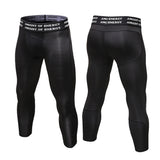 3/4 Compression Leggings Men's Dry Cool Running Workout Athletic Sports Active Tights Leggings aidase-shop