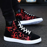 Fashion Sneakers Men Canvas Shoes Breathable Cool Street Shoes Male Brand Sneakers Black Blue Red Mens Causal Shoes A305 aidase-shop
