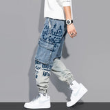 New Streetwear Hip Hop Cargo Pants Men's jeans Cargo Pants Elastic Harun pants Joggers Pants In Autumn and Spring Men Clothing aidase-shop