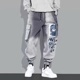 New Streetwear Hip Hop Cargo Pants Men's jeans Cargo Pants Elastic Harun pants Joggers Pants In Autumn and Spring Men Clothing aidase-shop