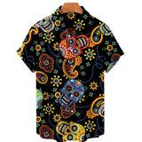 Men's Hawaiian Shirt Loose Top 5xl 3d Skull Print Shirts For Men  Fashion Shirt Men Women Tee Breathable Summer Short Sleeve aidase-shop