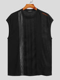 Aidase  Fashion Men Tank Tops Mesh Patchwork Transparent O-neck Sleeveless Casual Vests 2022 Streetwear Sexy Men Clothing 5XL 7 aidase-shop