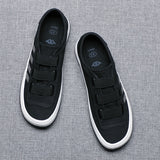 Elastic Band Canvas Casual Sneakers Youth Trend Men's Vulcanized Loafers Brand New Lazy Simple Joker Shoes aidase-shop