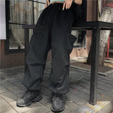 Techwear Cargo Pants for Men Black Trousers Male Jogging Korean Casual Japanese Streetwear Hip Hop Safari Style Pocket aidase-shop