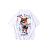 Aidase Hip Hop Tee Oversize T Shirt Streetwear Cartoon Letter Print T-Shirt Harajuku Cotton 2022 Summer Short Sleeve Tshirt Men aidase-shop