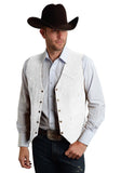 Aidase Men's Vest Cow Leather Western Denim Suit Vest Steampunk Style Waistcoat Summer Party S-XXXL aidase-shop