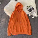 Harajuku Basic Hoodies Men Casual Hooded Sweatshirts Solid Color Oversized Hoodie Male Loose Pullovers Tops aidase-shop