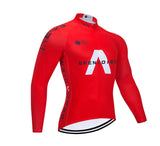 New men's racing long-sleeved cycling jersey suit, breathable mountain bike clothing, multiple styles aidase-shop