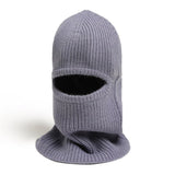 Full Face Mask Women Ring Scarf Winter Warm Knitted Beanies Balaclava  Neck Scarves Woolen Yarn Outdoor Pullover Cap Muffler aidase-shop