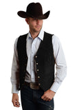 Aidase Men's Vest Cow Leather Western Denim Suit Vest Steampunk Style Waistcoat Summer Party S-XXXL aidase-shop