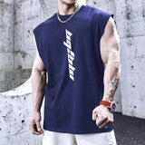 New Gyms Tank Top Summer Brand Sleeveless Shirt Sports Fitness Tank Top Men printing bodybuilding undershirt Running vest aidase-shop