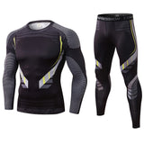 Compression Suit Men Running Fitness Training Tight Sportswear 2 Pieces  Quick-drying Track Suit aidase-shop