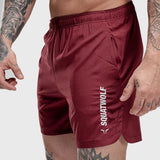 New Men Gyms Fitness Shorts Mens Summer Quick-dry Casual Embroidery Short Pants Male Jogger Workout Beach Knee Length aidase-shop