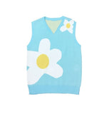 Aidase  Flower Le Fleur Tyler The Creator Men Sweater Vests Knit Casual Sweaters Vest Sleeveless High Drake colete sem manga masculino aidase-shop