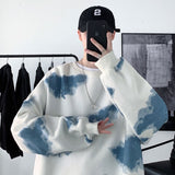 Harajuku Cloud Graphic Men Oversized Sweatshirts Autumn Korean Round Neck Pullovers Streetwear Casual Unisex Tops aidase-shop