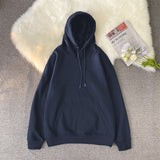 Harajuku Basic Hoodies Men Casual Hooded Sweatshirts Solid Color Oversized Hoodie Male Loose Pullovers Tops aidase-shop