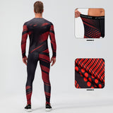 Compression Suit Men Running Fitness Training Tight Sportswear 2 Pieces  Quick-drying Track Suit aidase-shop