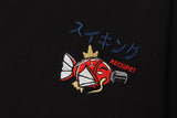 Aidase Hip Hop T Shirts Streetwear Hip Hop Embroidery Japanese Kanji Puffer Fish Poster Print Tees 2022 Men Cotton Short Sleeve Tshirts aidase-shop