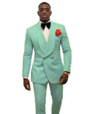 Custom Made Groomsmen White Pattern Groom Tuxedos Shawl Lapel Men Suits 2 Pieces Wedding Best Man ( Jacket+Pants+Tie ) C922 aidase-shop