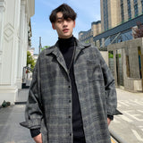 Aidase Men's Shirts Autumn Plaid Thicken Coats Gentleman  Loose StreetWear Hip Hop Band High Street New Clothes Jacket Harajuku Gym aidase-shop