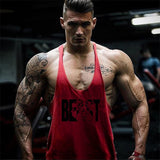 2020 Cotton Gyms Tank Tops Men Sleeveless Tanktops For Boys Bodybuilding Clothing Undershirt Fitness Stringer Vest aidase-shop