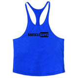 2020 Cotton Gyms Tank Tops Men Sleeveless Tanktops For Boys Bodybuilding Clothing Undershirt Fitness Stringer Vest aidase-shop