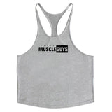 2020 Cotton Gyms Tank Tops Men Sleeveless Tanktops For Boys Bodybuilding Clothing Undershirt Fitness Stringer Vest aidase-shop