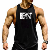 Gorilla wear fashion cotton sleeveless tank top men Fitness muscle shirt mens singlet Bodybuilding workout gym vest fitness men aidase-shop