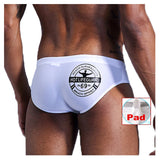 PLUS Size Men Brief Swimwear Push Pad Male Sexy Swimwear Swimsuit Waterproof Swimming Trunks Pouch Bulge Enhancing Push Up Cup aidase-shop