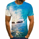 Aidase 2022 starry sky 3D printed T-shirt men's summer casual men's T-shirt fun T-shirt streetwear men's and women's tops aidase-shop