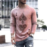 2021 Spring Autumn Fashion Men's Sweatshirt Casual Long Sleeve O Neck Pullover Tops Male Poker Card Print Shirts Streetwear 3XL aidase-shop