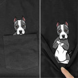 Aidase NewFashion Movie Animal Dog Cat Pocket T-shirt Funny Harajuku Men/Women Summer Casual Cotton Tee Short sleeve Shirts D3 aidase-shop