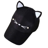 Aidase Spring Fashion Brand Street Adjustable Lovely Embroidery Hat Cat Ears Snapback Cap Boy Girl Pearl Baseball Cap aidase-shop