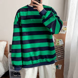 Men Striped Sweatshirts 2021 Spring Autumn Fashion Mens Hoodies Male Loose Couple Outfit Men Brand Hip Hop Hoodie Sweatshirts aidase-shop