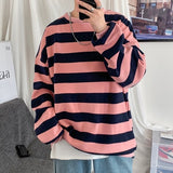 Men Striped Sweatshirts 2021 Spring Autumn Fashion Mens Hoodies Male Loose Couple Outfit Men Brand Hip Hop Hoodie Sweatshirts aidase-shop