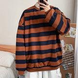 Men Striped Sweatshirts 2021 Spring Autumn Fashion Mens Hoodies Male Loose Couple Outfit Men Brand Hip Hop Hoodie Sweatshirts aidase-shop