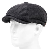 Fashion Wool Newsboy Caps Men Herringbone Flat Caps Women Coffee British Gatsby Caps Autumn Winter warm Woolen Hats gorras aidase-shop