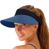 New Arrival Summer Hat Women's Sun Visor Sun Hat Anti-ultraviolet Elastic Hollow Top Hat New Casual Caps Gorras aidase-shop