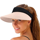 New Arrival Summer Hat Women's Sun Visor Sun Hat Anti-ultraviolet Elastic Hollow Top Hat New Casual Caps Gorras aidase-shop