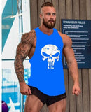 Skull Captain Gym Cotton Singlets Canotte Bodybuilding Stringer Tank Top Super man Fitness Shirt Muscle Guys Sleeveless Tanktop aidase-shop