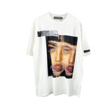 Aidase Distorted Portrait Printing Short-Sleeved T-shirt Hip-Hop Summer streetwear oversized retro men t shirt aidase-shop