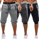 New Shorts Men Bermuda Shorts Men Hot Sale Summer Leisure Knee Length Shorts Color Patchwork Joggers Short Sweatpants Trousers aidase-shop