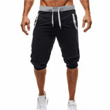 New Shorts Men Bermuda Shorts Men Hot Sale Summer Leisure Knee Length Shorts Color Patchwork Joggers Short Sweatpants Trousers aidase-shop