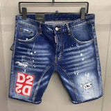 New DSQ2 Summer Men's Short Jeans Fashion Casual Slim High Quality Denim Shorts Clothing 2069 aidase-shop