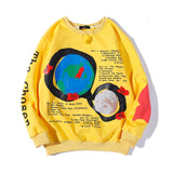 Kanye West Streetwear Oversize Sweatshirt Men and Women Letter Print Fleece Winter Hoodies Stranger Things Hip Hop Baggy Hoody aidase-shop