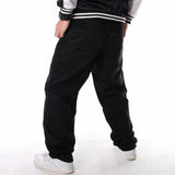 Man Loose Baggy Jeans Hiphop Skateboard Denim Pants Hip Hop Rap Male Black Trouses Big Size 30-46 aidase-shop