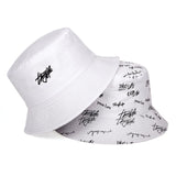 2021 Summer Bucket Hats Women Men's Panama Hat Double-sided Panama Sun Fishing Hat Fisherman Cap for Boys/Girls Bob Femme Gorro aidase-shop