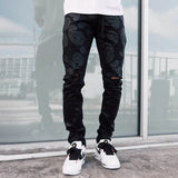 Men's Sweatpants Sexy Hole Jeans Pants Casual Summer Autumn Male Ripped Skinny Trousers Slim Biker Outwears Harajuku  Pants aidase-shop