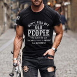 Men's short-sleeved T-shirt oversized retro short-sleeved summer new T-shirt fashion Harajuku ethnic alphabet T-shirt aidase-shop